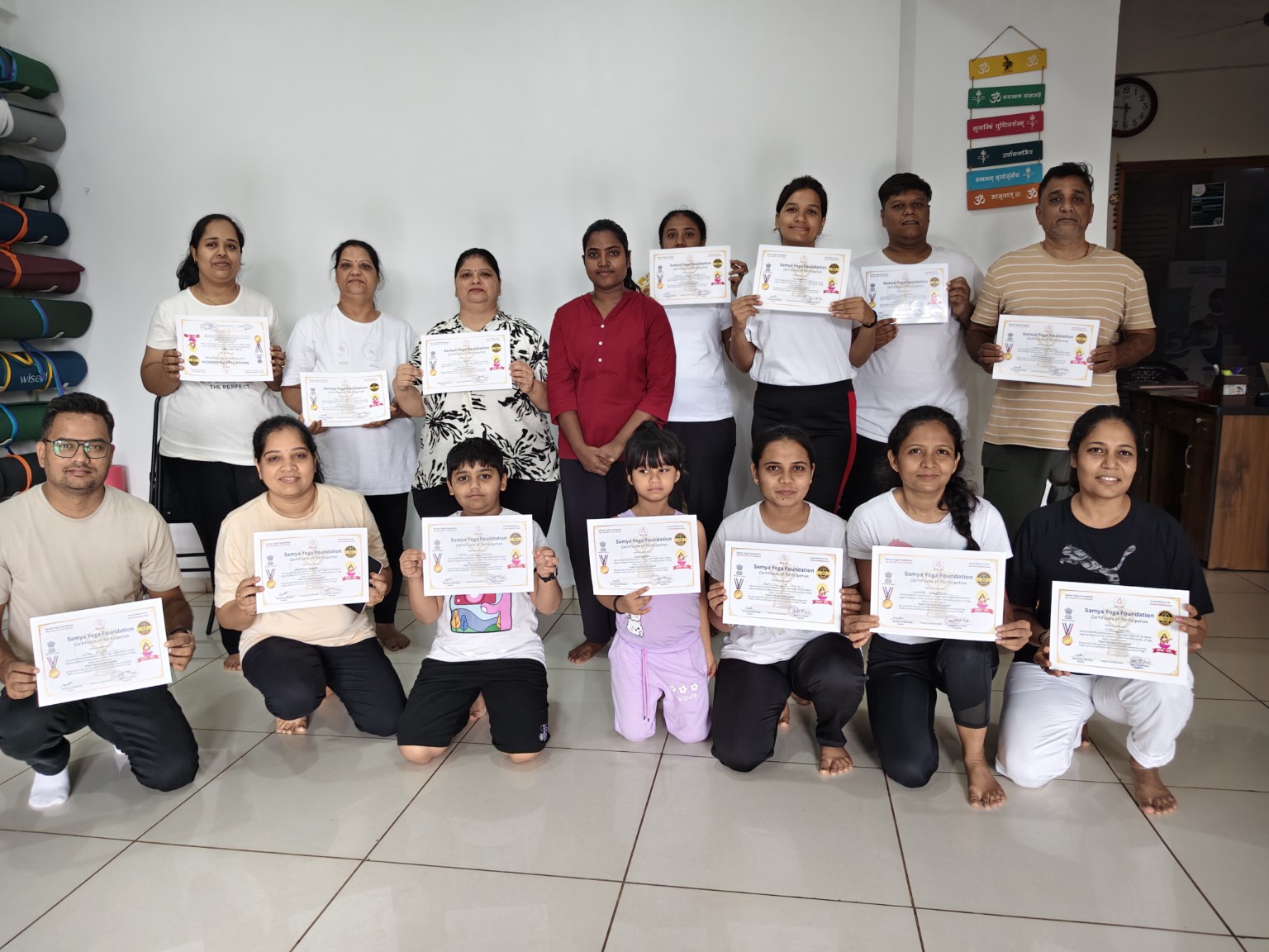 Yoga Day certificate ceremony