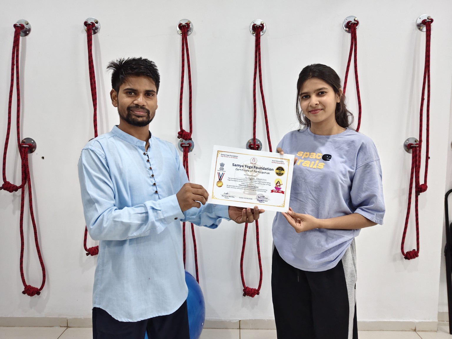 Certificate presentation
