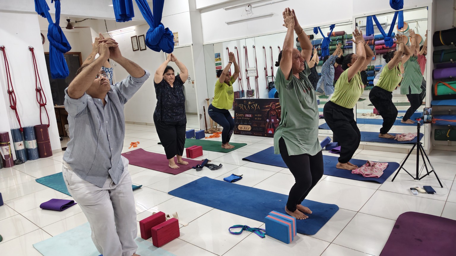 Yoga props practice