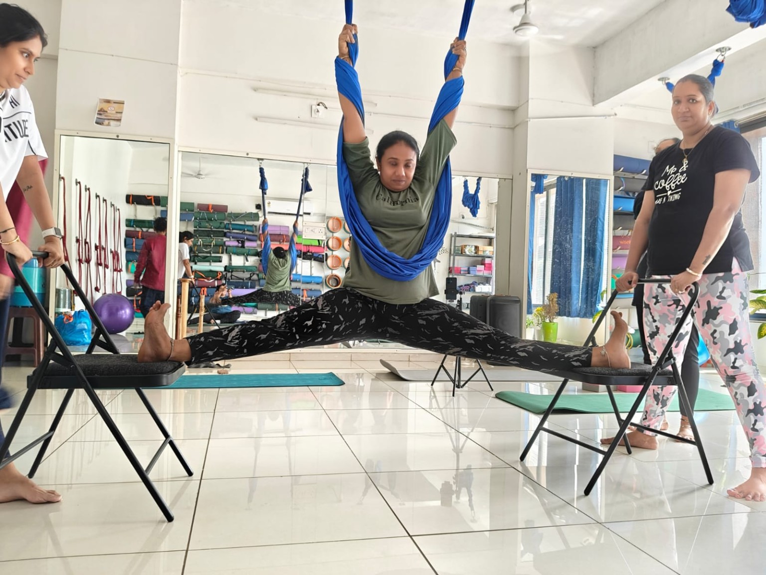 Aerial Yoga class
